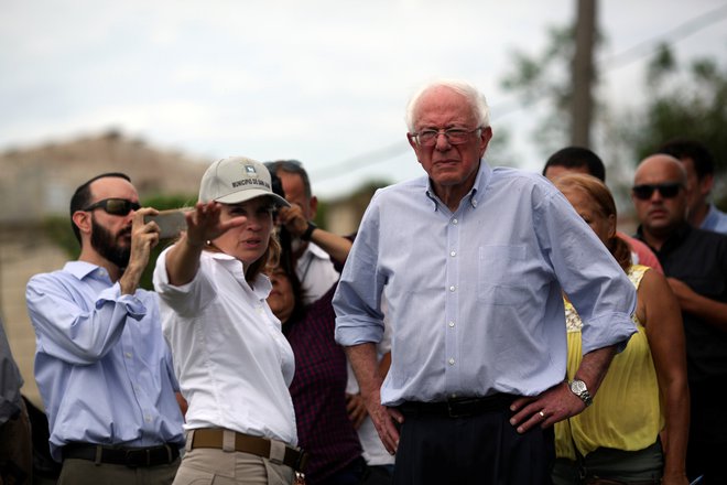 Največja zvezda na levem političnem polu je še vedno 76-letni senator Bernie Sanders. FOTO: Reuters