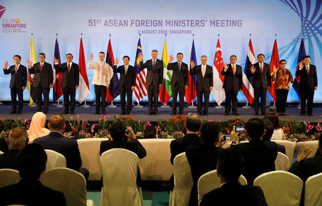 Območni varnostni forum organizacije Asean te dni poteka v Singapurju. FOTO: Edgar Su/Reuters