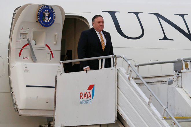 Ameriški državni sekretar Mike Pompeo se danes udeležuje območnega varnostnega foruma organizacije Asean. FOTO: Lai Seng Sin/Reuters