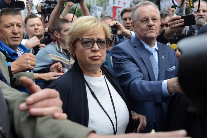 Predsednica vrhovnega sodišča Małgorzata Gersdorf, ena izmed glavnih kritičark sodne reforme, je označila zakon za &raquo;državni udar&laquo; na pravosodje. Foto Reuters