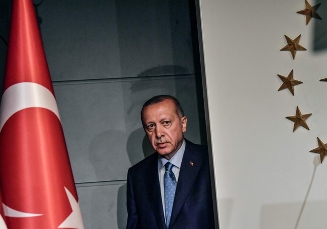 Turški predsednik Recep Tayyip Erdogan FOTO: Bulent Kilic/AFP