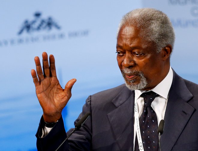 Kofi Anna je bil prvi temnopolti Afričan na visoki diplomatski poziciji. FOTO: Reuters