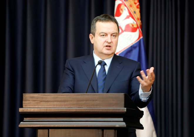 Dačić je prepričan, da ima Srbija, ki ne vztraja, da bi bilo celotno Kosovo v njenih mejah, zgodovinsko priložnost, da kaj doseže za kosovske Srbe. FOTO:&nbsp;Mussa Qawasma/Reuters