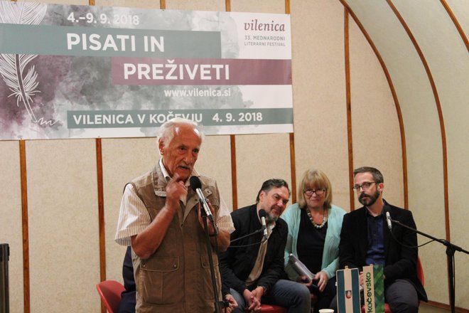 &quot;Kočevska je pomembna, ker je dala Sloveniji nazaj Primorsko,&quot; pravi Veno Taufer, pobudnik in dolgoletni vodja festivala Vilenica. Foto Simona Fajfar