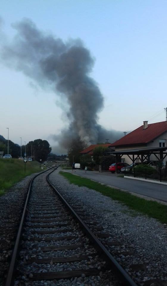 Požar je obsežen. FOTO: DolenjskaNews