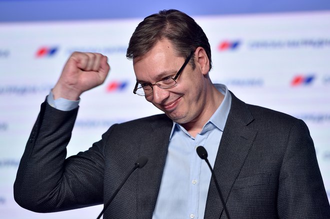 Združena srbska opozicija upa, da bo prej ali slej vrgla s prestola novega srbskega vožda Aleksandra Vučića. FOTO: Andrej Isaković/AFP