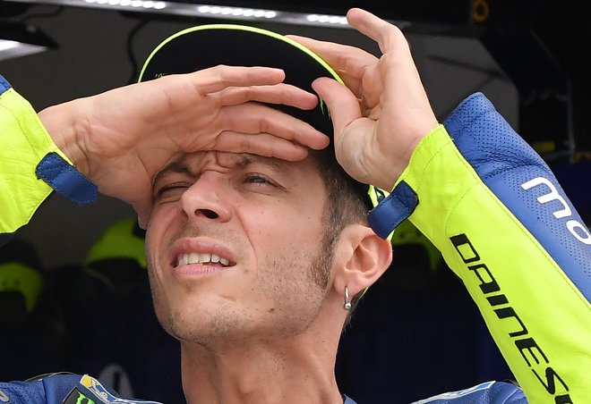 Valentino Rossi se danes v Misanu ni znašel. FOTO: Tiziana Fabi/AFP