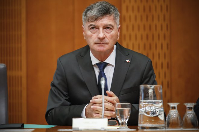 Rudi Medved, kandidat za ministra za javno upravo, med zaslišanjem pred odborom Državnega zbora Republike Slovenije za notranje zadeve, javno upravo in lokalno samoupravo. FOTO: Uroš Hočevar/Delo