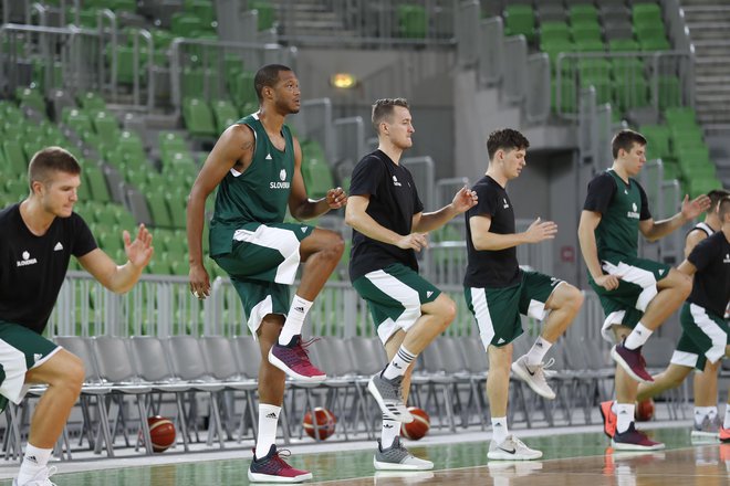 Anthony Randolph je včeraj že vadil z reprezentančnimi soigralci. FOTO: Leon Vidic