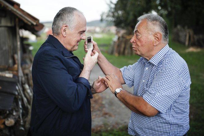 Milko Novič in odvetnik Jože Hribernik FOTO: Uroš Hočevar/Delo