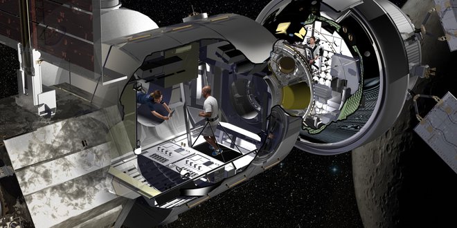 Pri Lokheed Martinu so pripravili koncept bivalnega modula za načrtovano postajo Deep Space Gateway. FOTO: Lockheed Martin