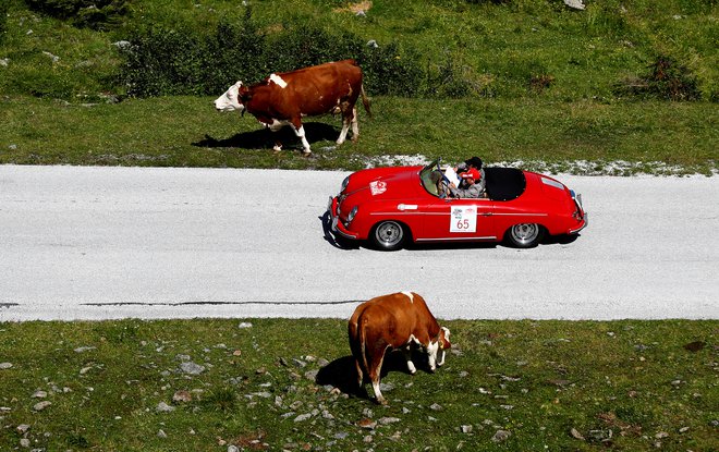 Voznikom starodobnikov na lokalnih cestah hitrost najbrž ni bistvena, mnogi vozniki pa se bodo razveselili, ker se bodo lahko kmalu po avstrijskih avtocestah podili s kar 140 kilometri na uro. FOTO Reuters