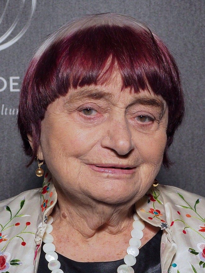 Agnes Varda na podelitvi zlatih globusoc Foto Wikipedija