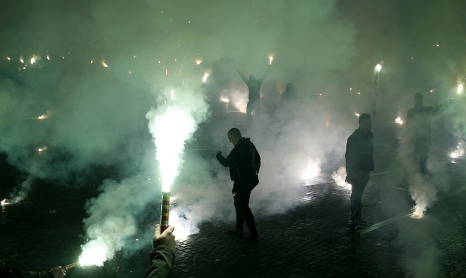 Praznovanje je minilo v športnem duhu. FOTO Blaž Samec/Delo