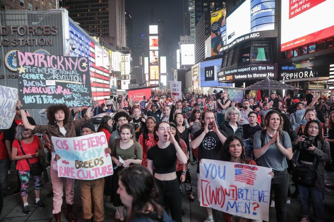 Protestirali so tudi v New Yorku. FOTO: Reuters