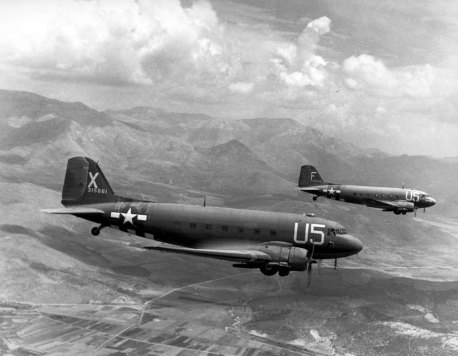 Letala Douglas C-47. FOTO: Arhiv Muzeja Tomaža Godca