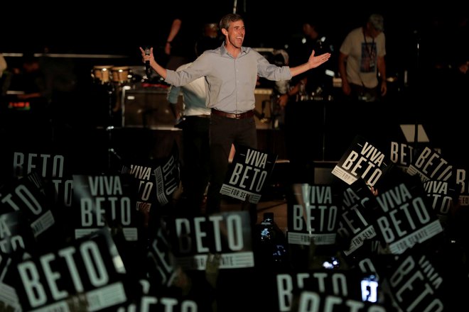 Demokrata Beta O&#39;Rourka nekateri že vidijo kot predsedniškega kandidata čez dve leti. Foto Reuters