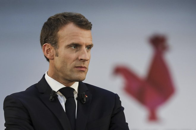 Francoski predsednik Emmanuel Macron Foto AP