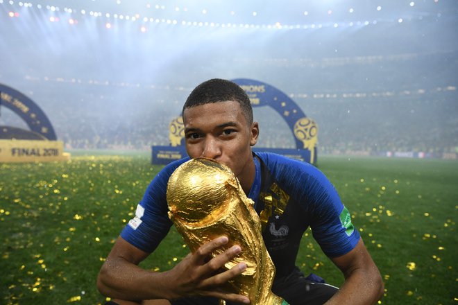 Kylian Mbappe je bil eden od junakov francoske zmage na mundialu. FOTO: AFP