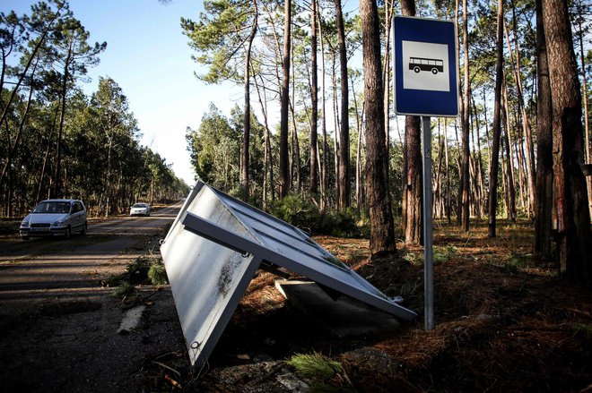 Sunki vetra so dosegali hitrost do 180 km/h. FOTO: Carlos Costa/Afp