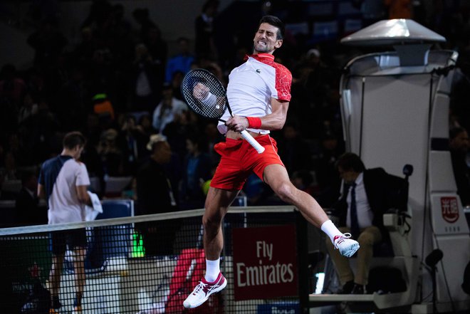 Novak Đoković ni v Šanghaju oddal niti niza. FOTO: Johannes Eisele/AFP