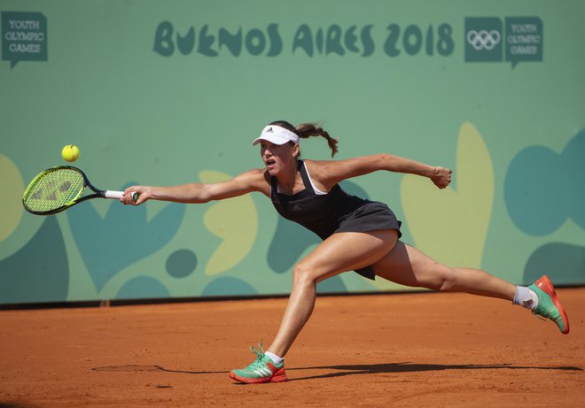 Kaja Juvan je blestela na teniških igriščih v Buenos Airesu. FOTO: AP