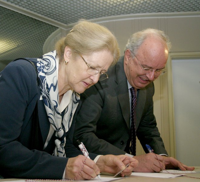 Katarina in Andrej Bajuk. FOTO: Roman Šipić