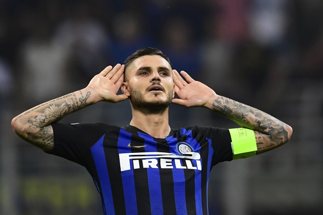 Inter argentinski napadalec Mauro Icardi se v MIlanu počuti kot doma.