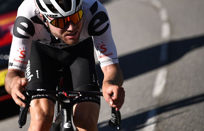 Marc Hirschi je zmagovalec 12. etape. FOTO: Anne-Christine Poujoulat/AFP