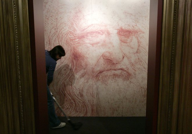 Avtoportret Leonarda da Vincija.&nbsp; FOTO: Francois Lenoir/Reuters