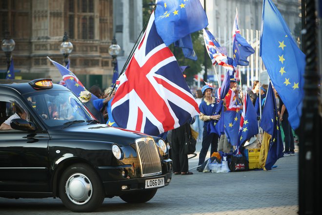 Da povod za brexit tiči v referendumu, ki je ostal orožje populistov – intuicija starosti britanske politike iz preteklega stoletja je bila torej na mestu –, je posebna ironija zgodovine. FOTO: Jure Eržen/Delo