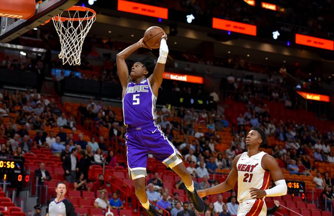 Takšnega večera De&#39;Aaron Fox v karieri še ni imel. FOTO: Steve Mitchell/Reuters