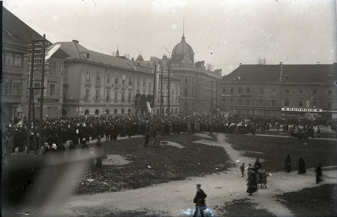 29. oktober 1918 v Ljubljani. Foto Arhiv Republike Slovenije