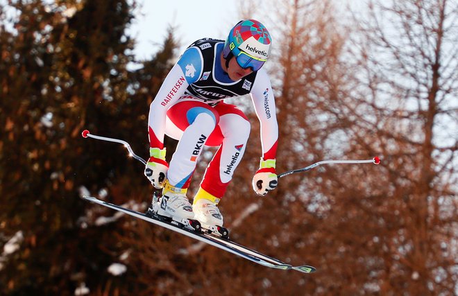 Gian Luca Barandun je v svetovnem pokalu najboljšo uvrstitev zabeležil z devetim mestom v alpski kombinaciji Wengna. FOTO: Reuters