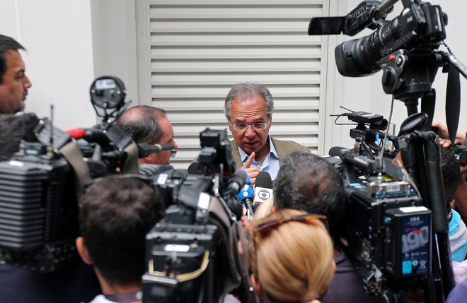 Paulo Guedes bo v Bolsonarovi vladi finančni minister. FOTO: Reuters