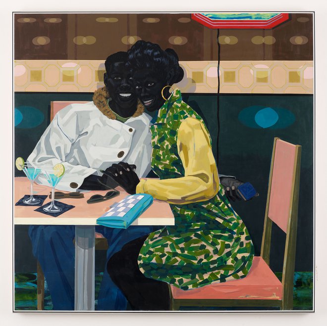 Prvo in drugo mesto se letos prepletata; v galeriji zmagovalca Davida Zwirnerja v Londonu pravkar razstavlja drugouvrščeni Kerry James &shy;Marshall. FOTO: David Zwirner Gallery