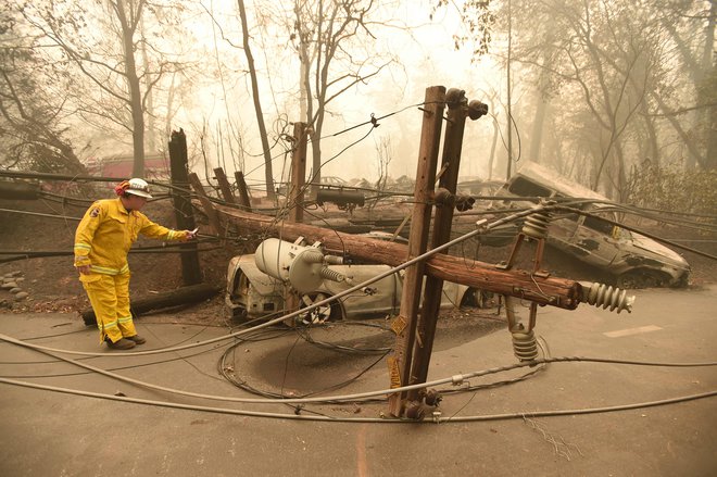Požar pustoši po južni in severni Kaliforniji.  FOTO: Josh Edelson/Afp