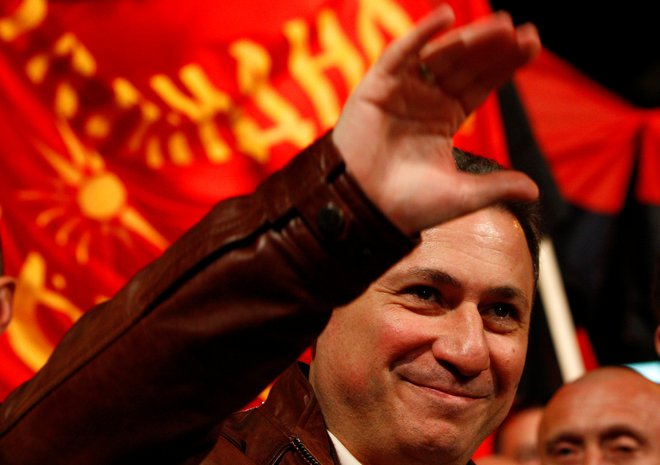 Predsednik Makedonije Gjorge&nbsp;Ivanov predstavlja zadnjo možnost Nikole Gruevskega (na fotografiji), da se izogne dve letni zaporni kazni.&nbsp;Foto: Ognen Teofilovski/Reuters