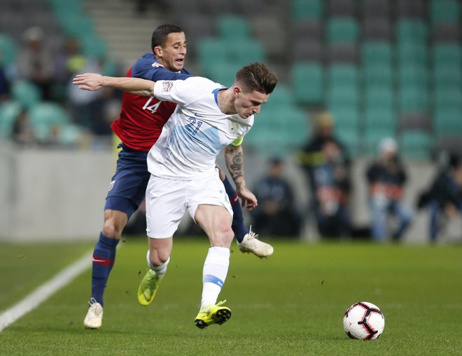 Benjamin Verbič je kapetanski debi kronal z zadetkom. FOTO: Darko Bandić/AP