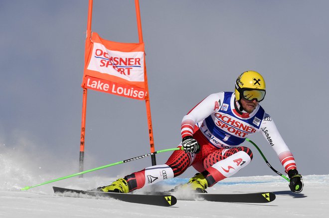 Max Franz je zmagovalec smuka v Lake Louise. FOTO: Reuters