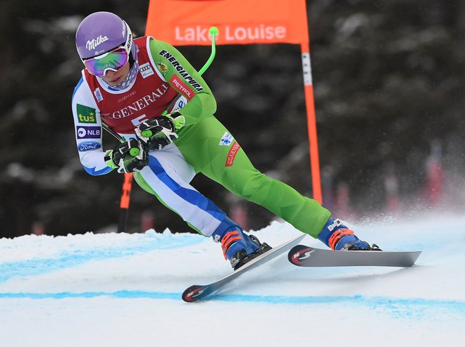 Ilka Štuhec se v Lake Louise počuti zelo dobro. FOTO: AFP