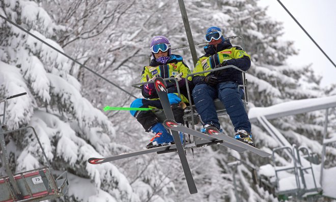 Ko bo Ilka Štuhec enkrat spet prikazala svoje najboljše predstave, bo gotovo sposobna premagati vso konkurenco, verjame njen trener Grega Koštomaj. FOTO: Tadej Regent/Delo