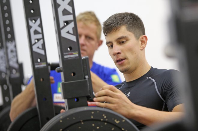 Žan Kranjec naj bi bil v tej sezoni najmočnejše orožje slovenske moške reprezentance. V svoji paradni disciplini se bo predstavil v nedeljo. FOTO: Tadej Regent/Delo