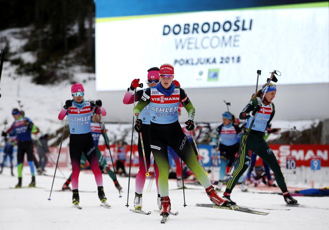 Polona Klemenčič na uradnem treningu. FOTO: Matej Družnik/Delo