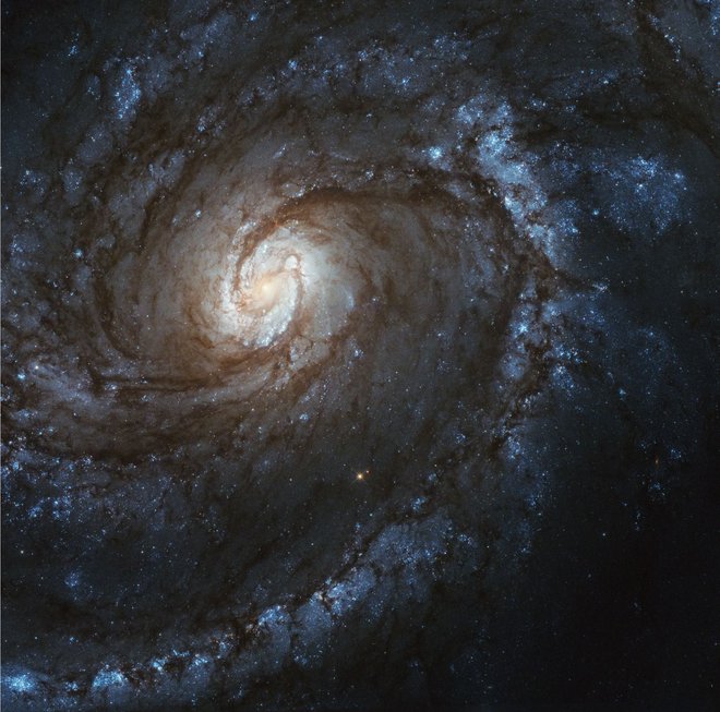 Spiralna galaksija M100, posneta z zadnjo kamero, ki so jo namestili leta 2009. FOTO: NASA, ESA, STScI in Judy Schmidt&nbsp;