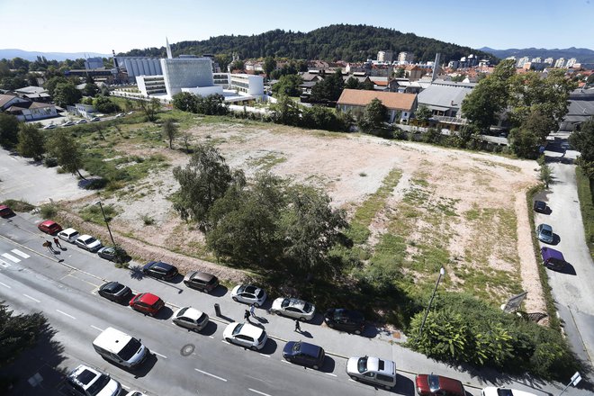 DUTB zemljišče ob Parmovi prodaja za 3,1 milijona evrov (z DDV). Za republiški in ljubljanski stanovanjski sklad so ta zemljišča predraga. Foto Leon Vidic