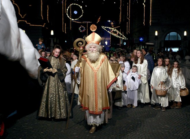 Miklavž v stari Ljubljani: FOTO: Roman Šipić/Delo