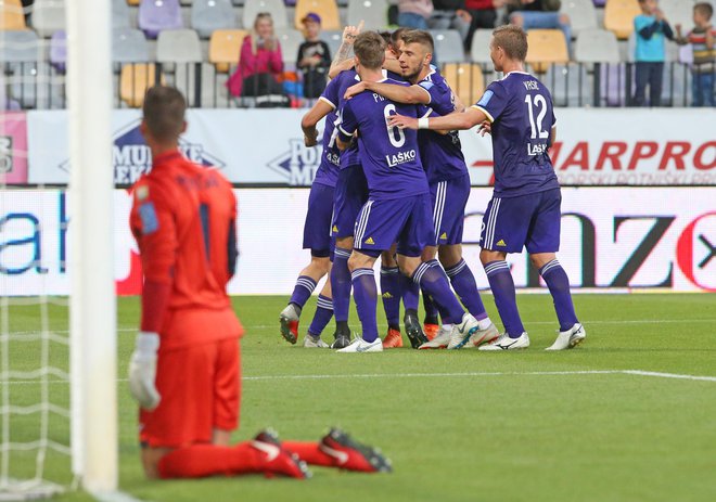 Velenjčani so šli na kolena v drugem polčasu. FOTO: Tadej Regent/Delo