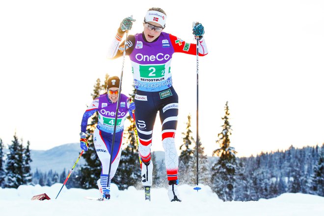 Therese Johaug nadaljuje prepričljive nastope. FOTO: Terje Pedersen/Reuters