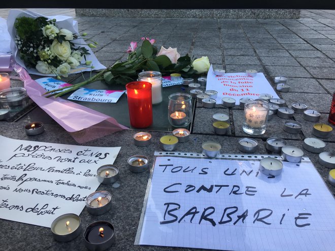 Evropski parlament se je žrtvam napada poklonil z minuto molka, delo je sicer, kljub manjšemu številu ljudi, vsaj v jutranjih urah teklo naprej. FOTO: Gašper Završnik